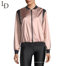 new fashion clothes custom long sleeve woman bomber jacket